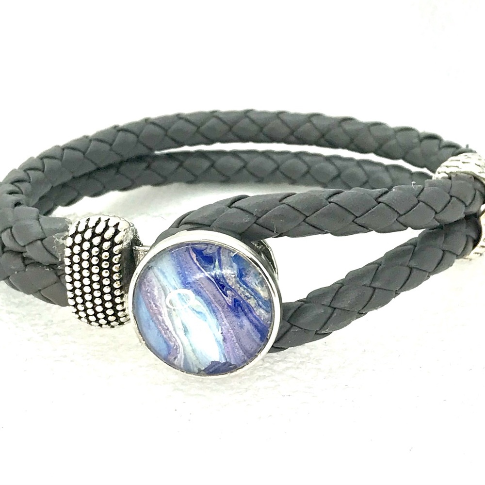 Bracelet Leather Noosa Handmade 20mm snap SB20